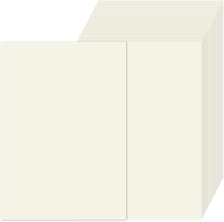 Lot de 100ivoire Feuille Cartonnée a4, Crème Papier Cartonné a4 (250 g/m²), parfait pour la réalisation d'albums photo, de faire-part de mariage, de menus de restaurant, de cartes de vœux