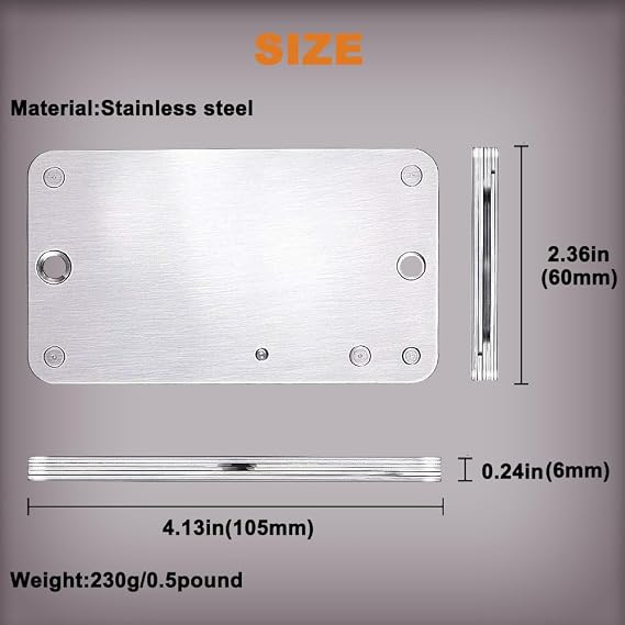 Crypto Seed Storage, Cryptosteel Capsule Metal Wallet, Cold Storage Backup, 24 Words Bitcoin Key Phrase Storage, Steel Plate, Compatible with Ledger, Trezor, KeepKey (Advanced Version)