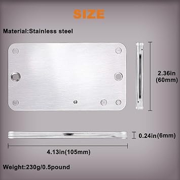 Crypto Seed Storage, Cryptosteel Capsule Metal Wallet, Cold Storage Backup, 24 Words Bitcoin Key Phrase Storage, Steel Plate, Compatible with Ledger, Trezor, KeepKey (Advanced Version)