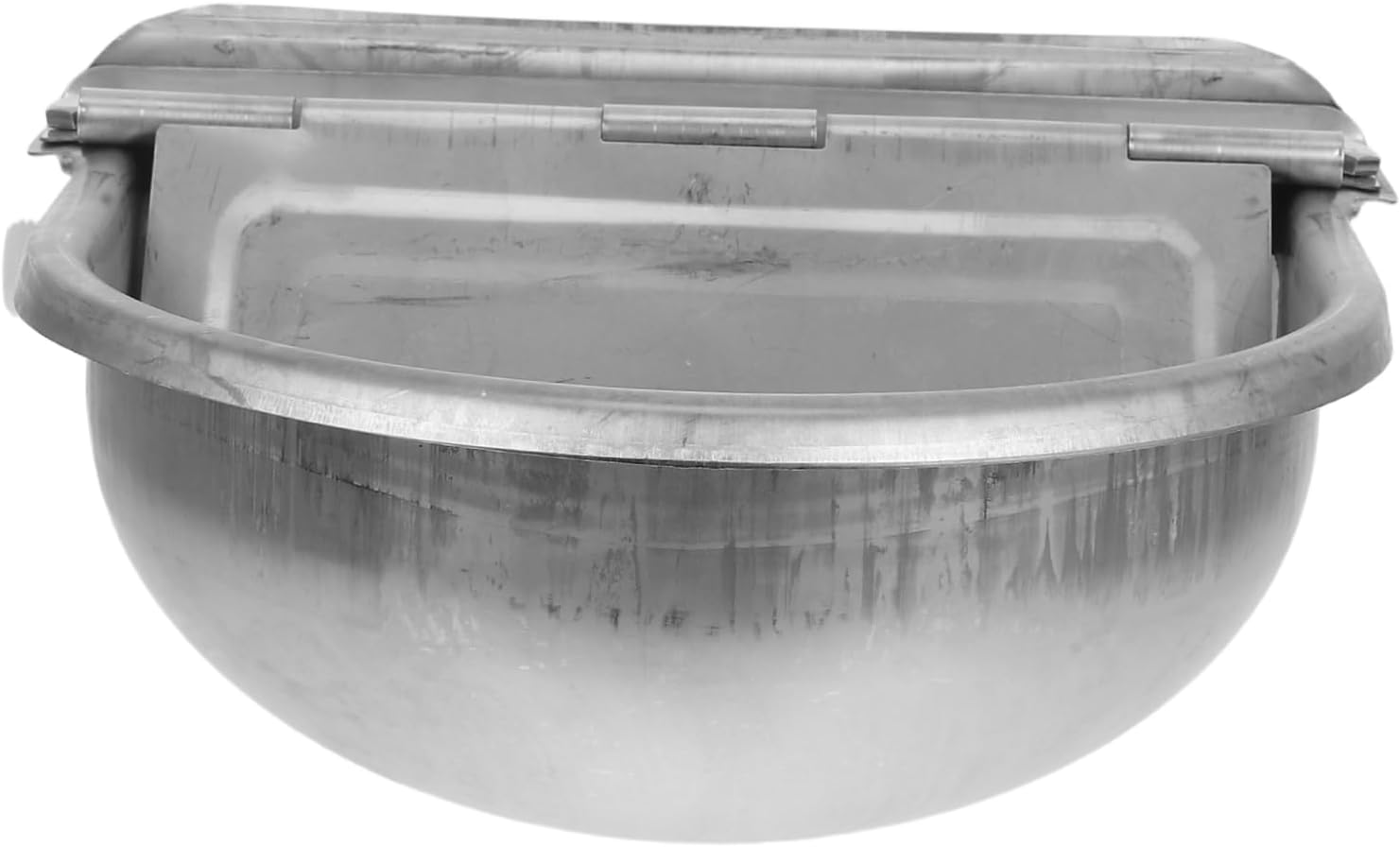 TOYANDONA Automatic Stainless Steel Water Bowl for Livestock Durable Self Filling Waterer with Capacity for Pigs Cattle Sheep Dogs and Goats Farm Water Dispenser