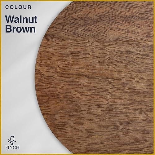 Miniatura 4 de Finch Stratford - Banco de entrada de mediados de siglo, asiento de madera maciza para comedor o pasillo, diseño rústico moderno de granja, marrón