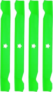 4 Pack Lawn Mower Blade Replaces OEM 21546095 138498 532138971 Compatible with 42 inch Deck Craft sman Pou Pro LT1000 LT2000 T110 YT3000 PP19A42 Husqv Arna YTH18542 Lawn Mower(5 Point Star)