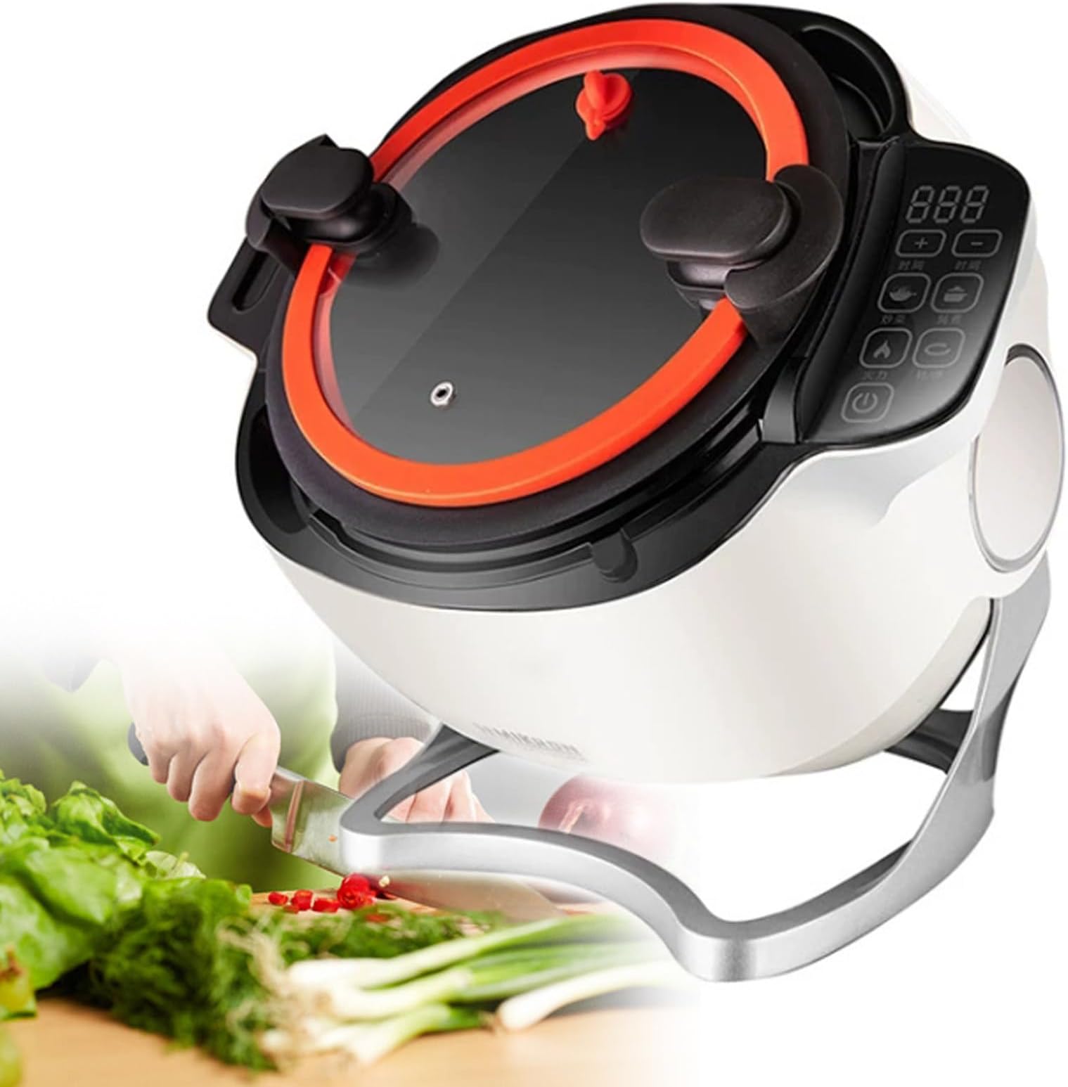 Food Processor,Automatic Cooking Machine,360° Automatic Stir Fry,Multi-Function Non-Stick Pan Stir-Fry Machine Cooker,Cooker Touch Panel Cooker Robot