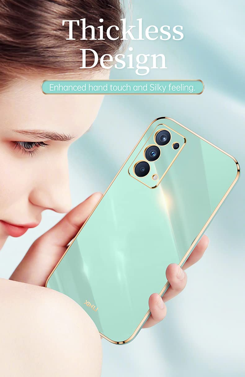 DOINK Cover Pendenza Colorato Per Oppo A54 5G / A74 5G - Custodia In Silicone TPU Traslucido Con Bumper Anticaduta - Viola Blu
