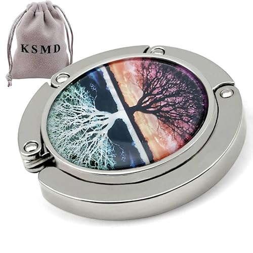 KSMD Compact Round Purse Hooks for Table and Bars,Portable Purse