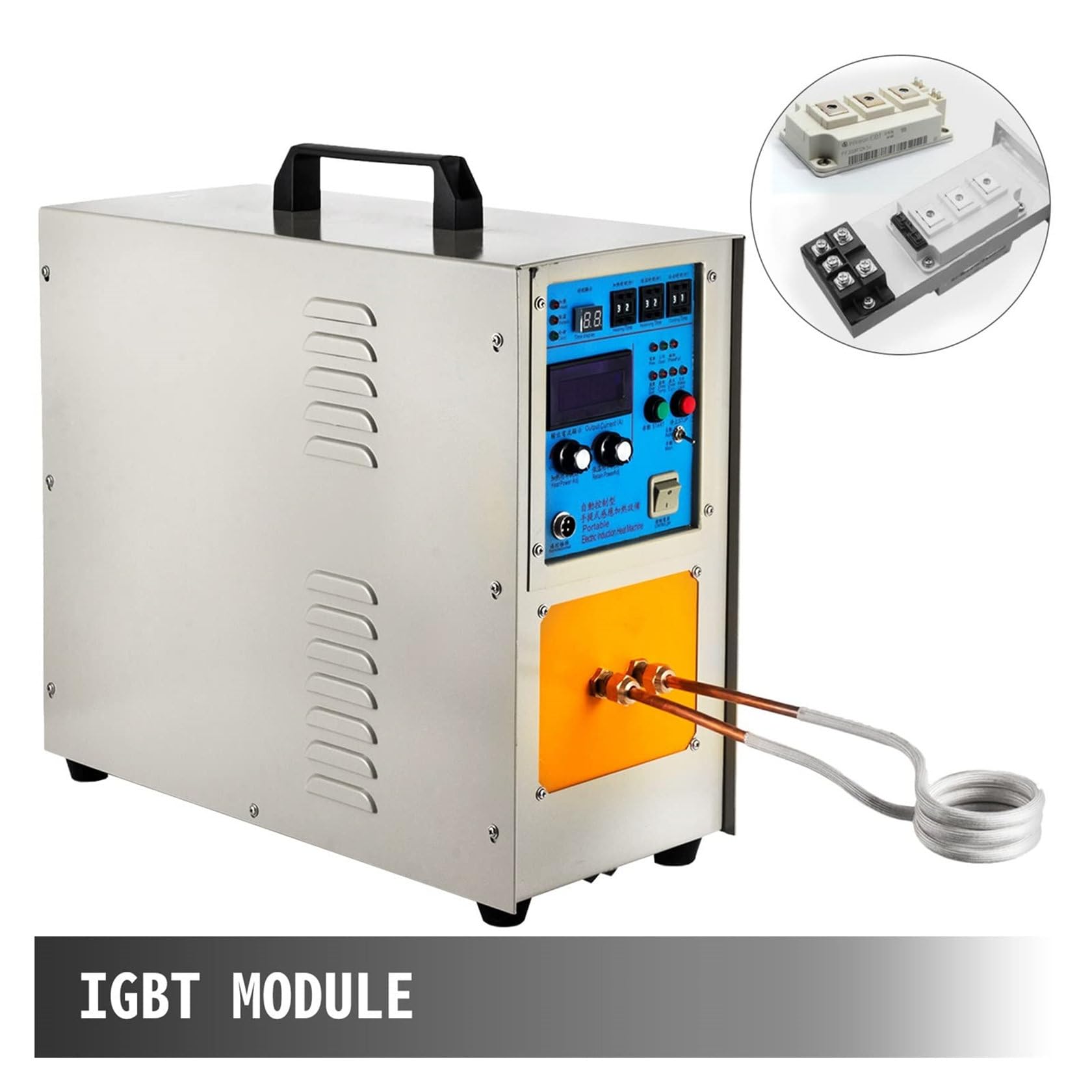 ZUMAHA Hochfrequenz-Induktionsofen 15 Kw, KupferschmelzgeräT, Hochfrequenz-Induktionsheizung, Hochfrequenz-Heizmaschine, Induktionsheizung