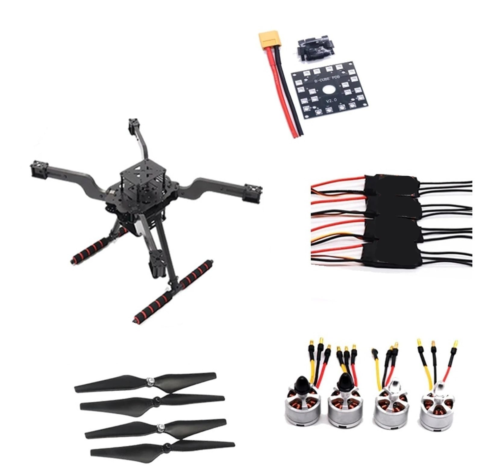 Rama Smart Drone Open Source, 380 mm Quadrotor Upturned Design Kompatybilna z kontrolerem lotu Pixhawk PX4