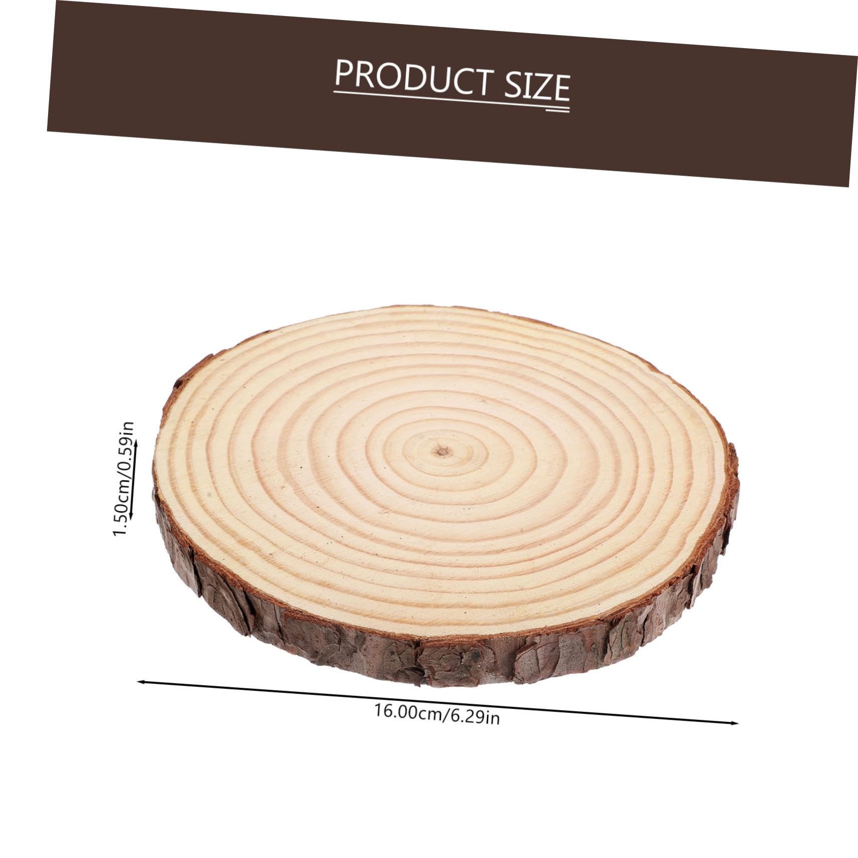 Angoily 8 Stück Teiliges Unbehandelte Holzscheiben für Diy Bastelprojekte Runde Holzscheiben Hochwertigem Material Durchmesser für Hochzeiten Weihnachtsdekoration und Handarbeiten