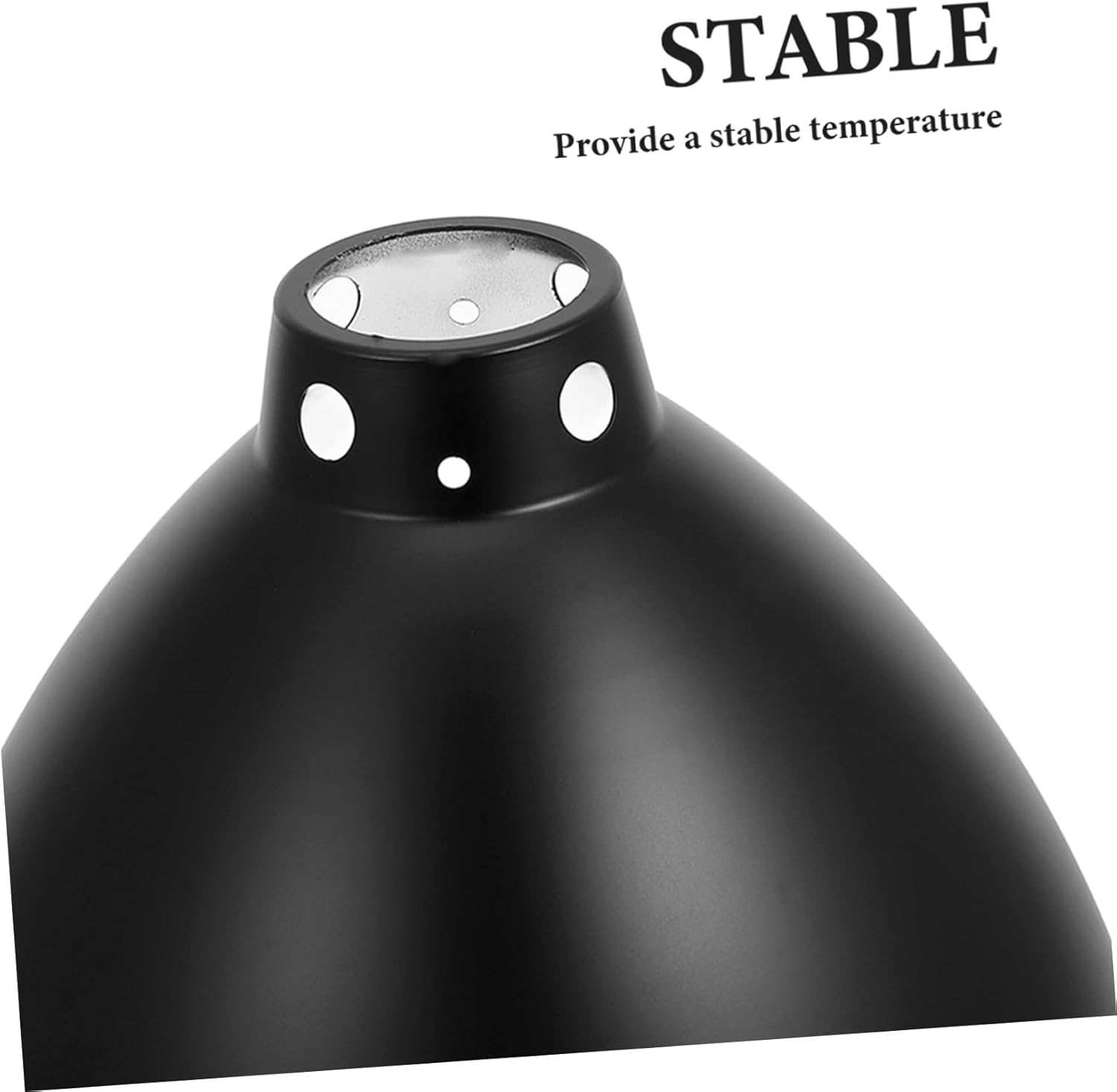 Levemolo Dome Shaped Bulb Shade Reptile Habitat Lighting Shade Terrarium Heat Lamp Reflector Cover for Reptile Tank