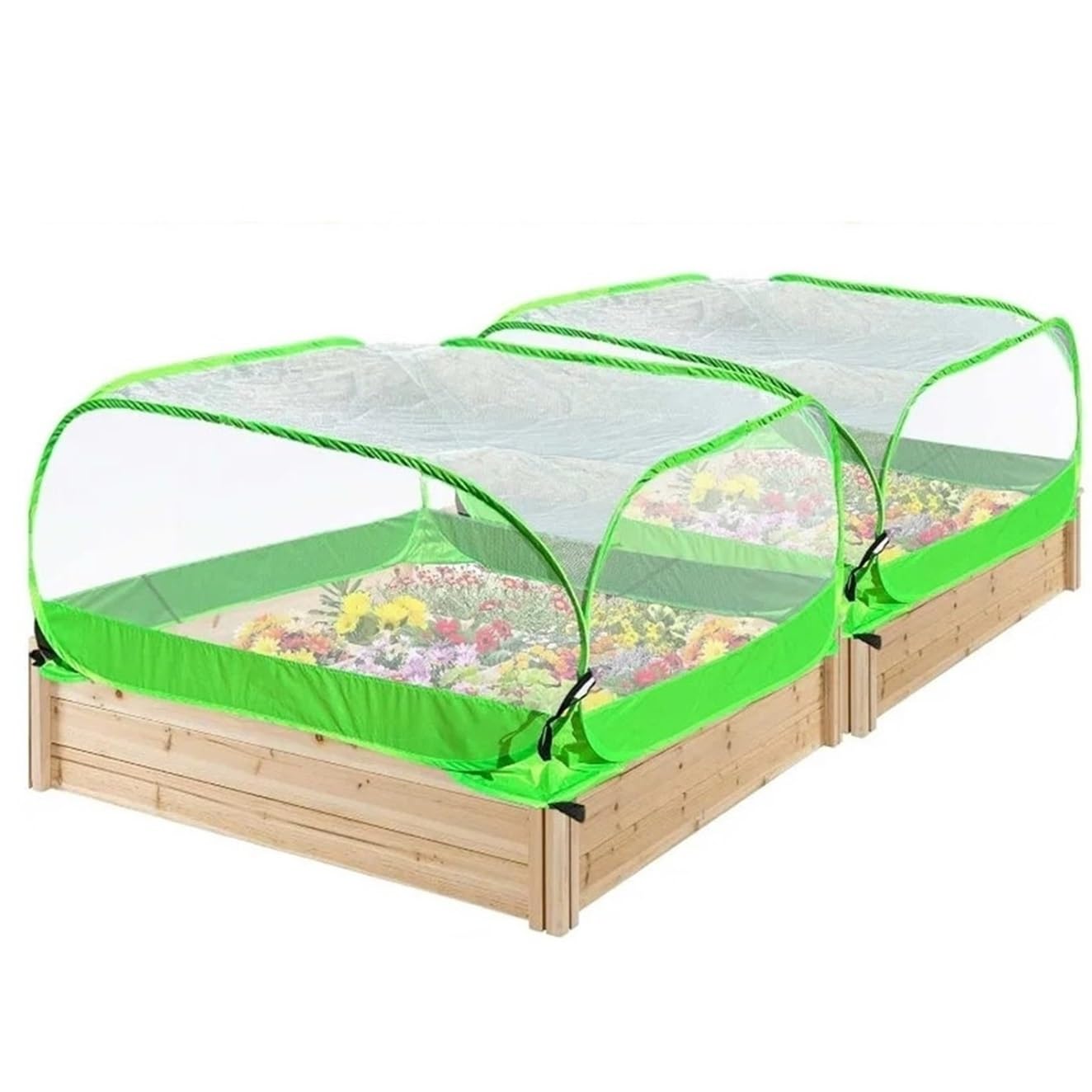 zyrqon Garden Mesh Plant Cover Outdoor Plant Protector Enclosure Raised Bed Bird And Pest Protection Guard 1PC
