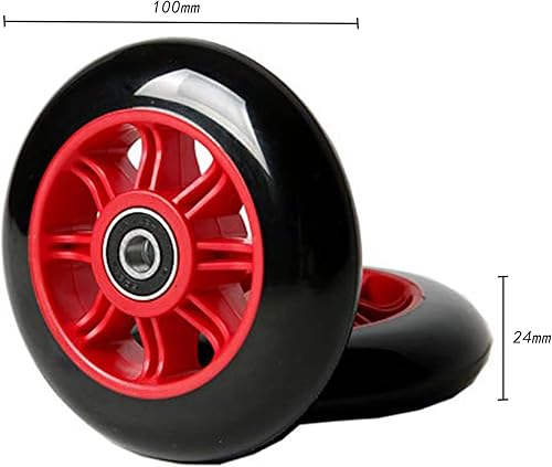 Miniatura 4 de FREEDARE Scooter Wheels 3.937 in con rodamientos Scooter Ruedas de repuesto 3.937 in Kick Scooter Ruedas Set