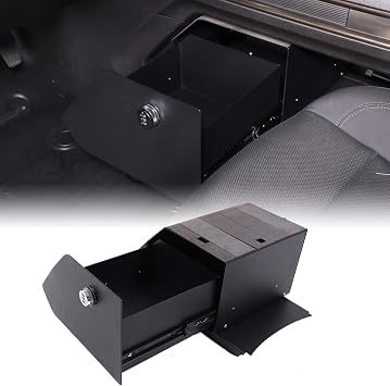 Yinanlutos Center Console Safe Lock Box Storage Compatible with Hummer EV SUV/Pickup Truck 2022-2026 Accessories Lower Center Console Safe Organizer with 3 Digit Combo Password