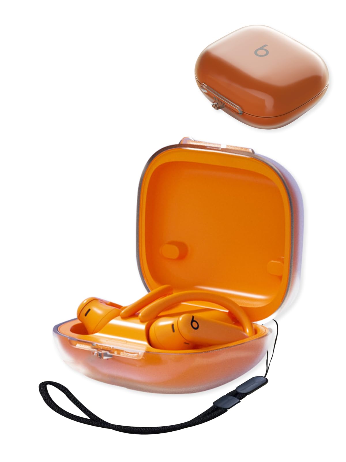 Compatible with Beats Powerbeats Pro 2 Wireless Headphones，True Wireless Noise Cancelling Earbuds,Clear Soft TPU Full Body Shockproof Protective Cover