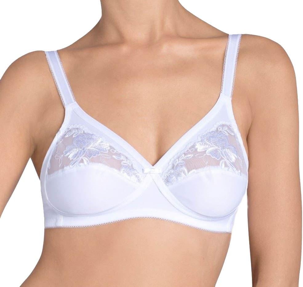 Triumph Modern Posy N Plunge Bra White US 34A
