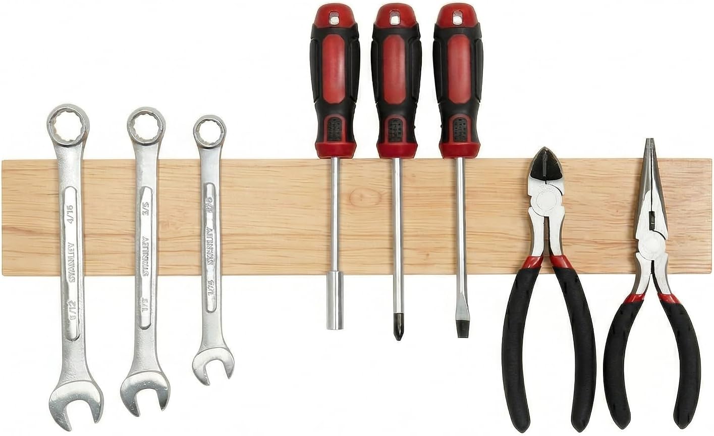 Magnetic Knife and Tool Strip - 16" 304 Steel for kitchen, workshop or garage | Higher corrosion resistance than other magnet strips and wall holders - 20 lbs force per inch