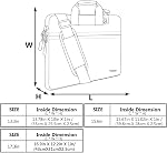 Hseok 13 14 15 16 17 Inch Laptop Case Briefcase with Handle, Waterproof Protective Case