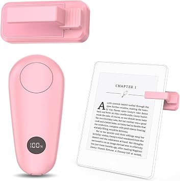 Page Turner for Kindle, Remote Control Clicker for Kindle Paperwhite Colorsoft Accessories, Clicker Page Turner for iPad Tablets Reading Novels Taking, Pink