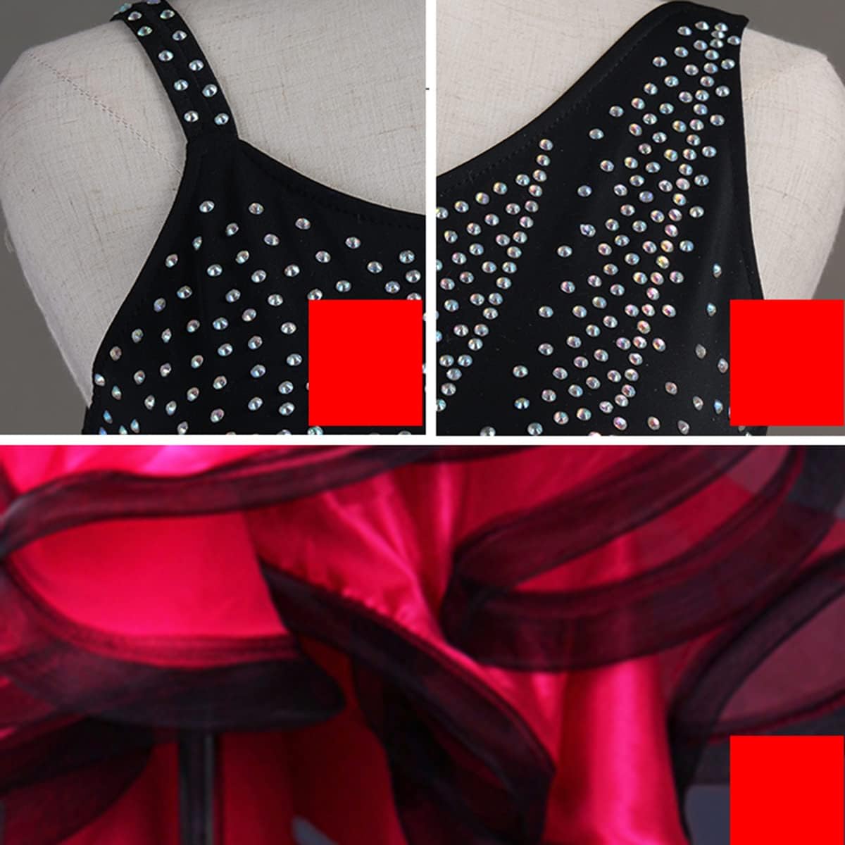 Women Halterneck Latin Dance Dresses Sling Rhinestones Latin Competition Dress Ballroom Salsa Samba Tutu Skirt