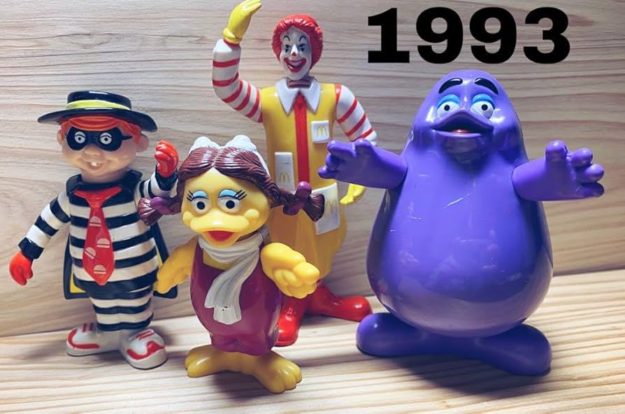 マクドナルド　ハッピーセット　ドナルドとなかまたち　未開封コンプ　1993 Amazon.co.jp: 1993 マクドナルド ハッピーセット ドナルドと仲間たち