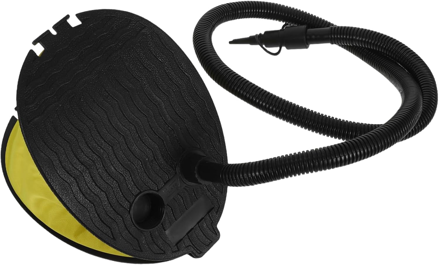 Bellows Foot Pump Inflator with Adapters Portable Foot Air Pump for Camping Air Mattress Yoga Ball Inflatable Pool Floats Kayak and Boat Seats Easy Inflation and Deflation Compact