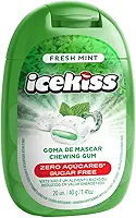 IceKiss Goma de Mascar Zero Açúcares, Recheio Líquido, 40g (FRESH MINT)