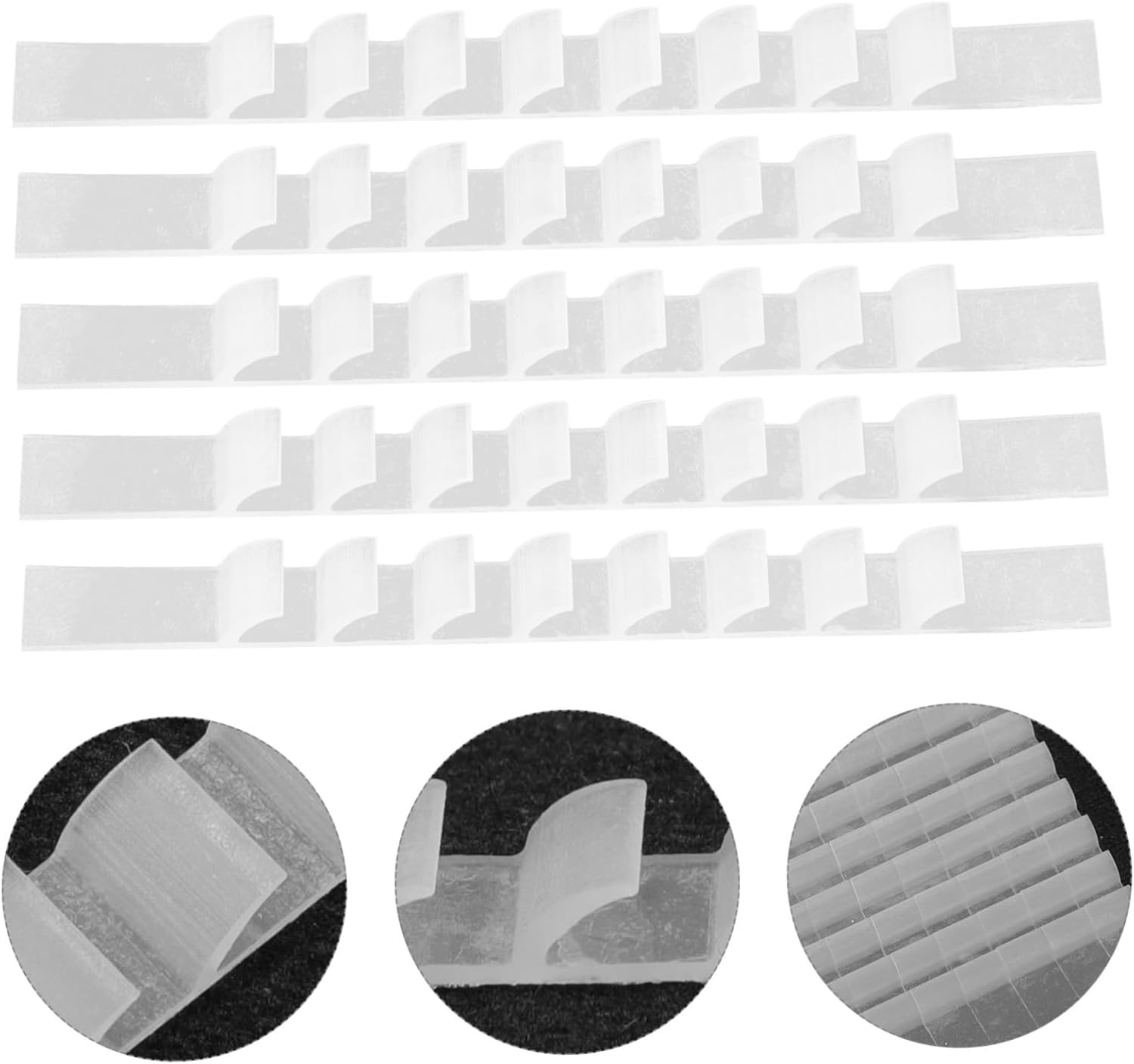 Unomor 200 Pcs Anti-Shedding Clothes Hanging Accessories Decorate Non-Slip Stickers Non-Slip Hanging Clothes Silica Gel Hanger Supplies Anti-Slip Strip Windproof Anti-Shedding Strips