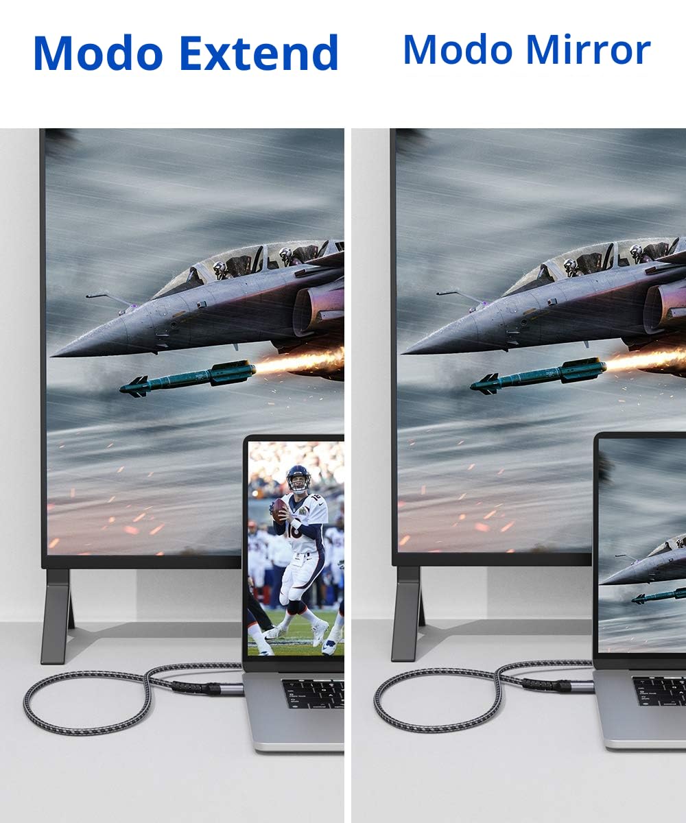 JSAUX Cable DisplayPort a HDMI 4K 2M 4K@30Hz, 2K@60Hz, 1080P@120Hz Unidireccional [chapado en oro, trenzado, funda de aluminio] Ordenador DP a HDMI Monitor Compatible con Lenovo, HP, Dell, AMD,NVIDIA