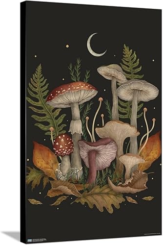 Trends International Episodic Drawing - Autumn Mushrooms Canvas Wall Poster Trends International Episodic Drawing - Autumn Mushrooms Canvas Wall Poster