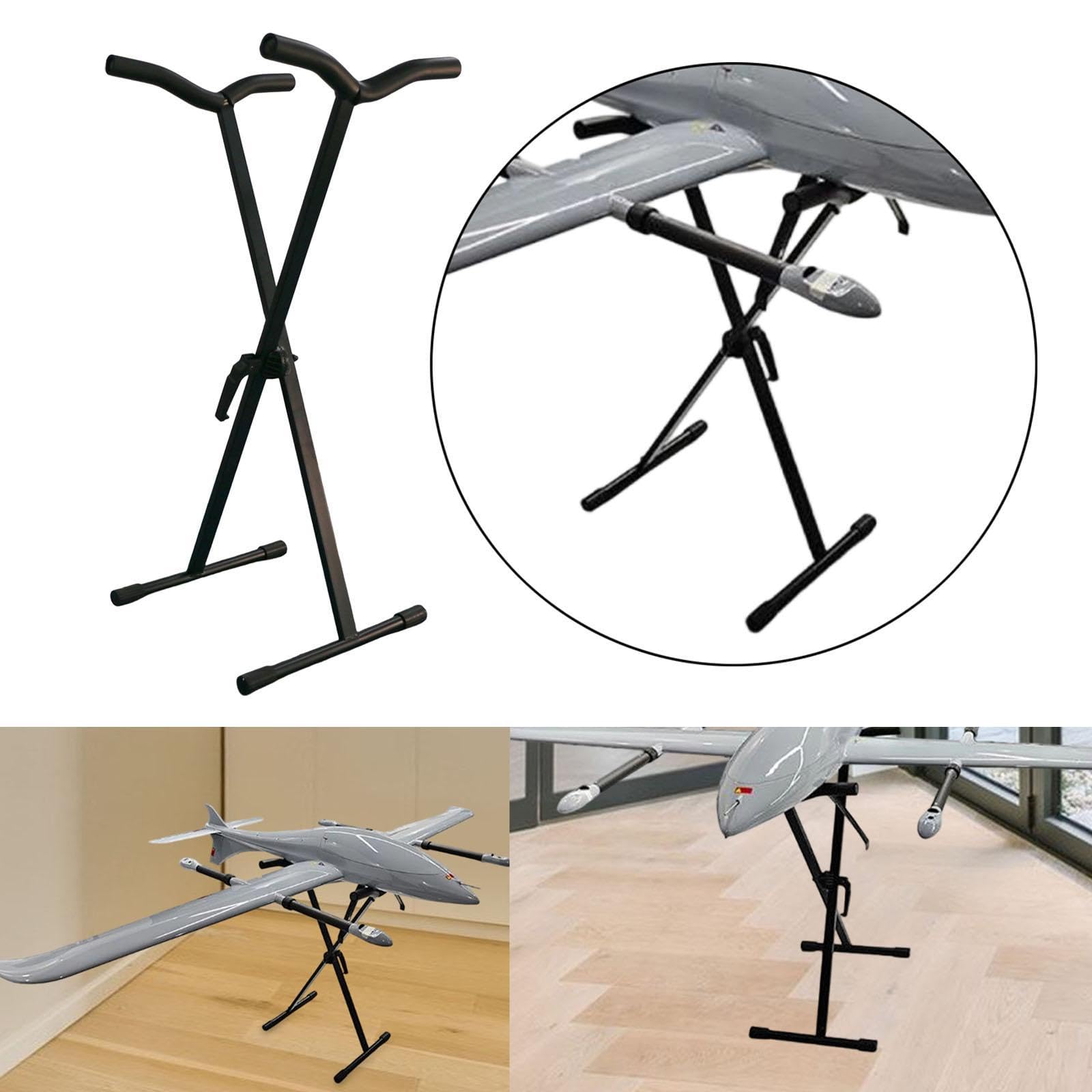 Qianly Soporte de Exhibición para Maquetas de Aviones, Resistente Y Fácil de Usar, con Estante para Herramientas Auxiliares.