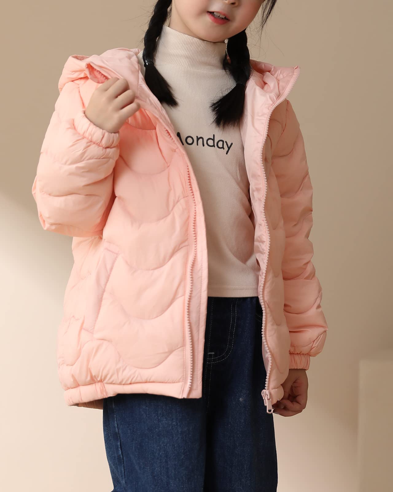 Bambini Invernale Cappotto con Cappuccio Leggero Giacche di Piumino Capispalla Caldo Inverno per Ragazzi e Ragazze