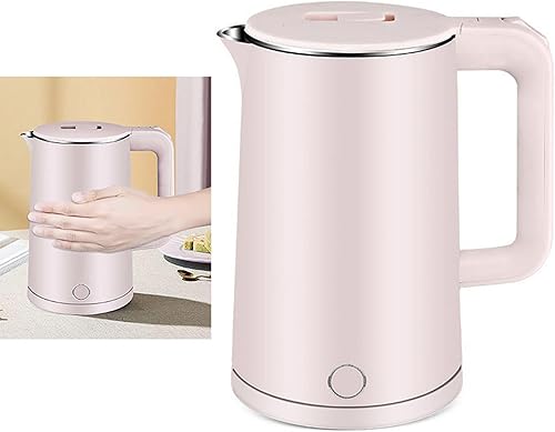 Tetera de calentamiento rápido, 4 de protección de seguridad, 2.3L, hervidor eléctrico de acero inoxidable, doble capa, antiesclado, apagado