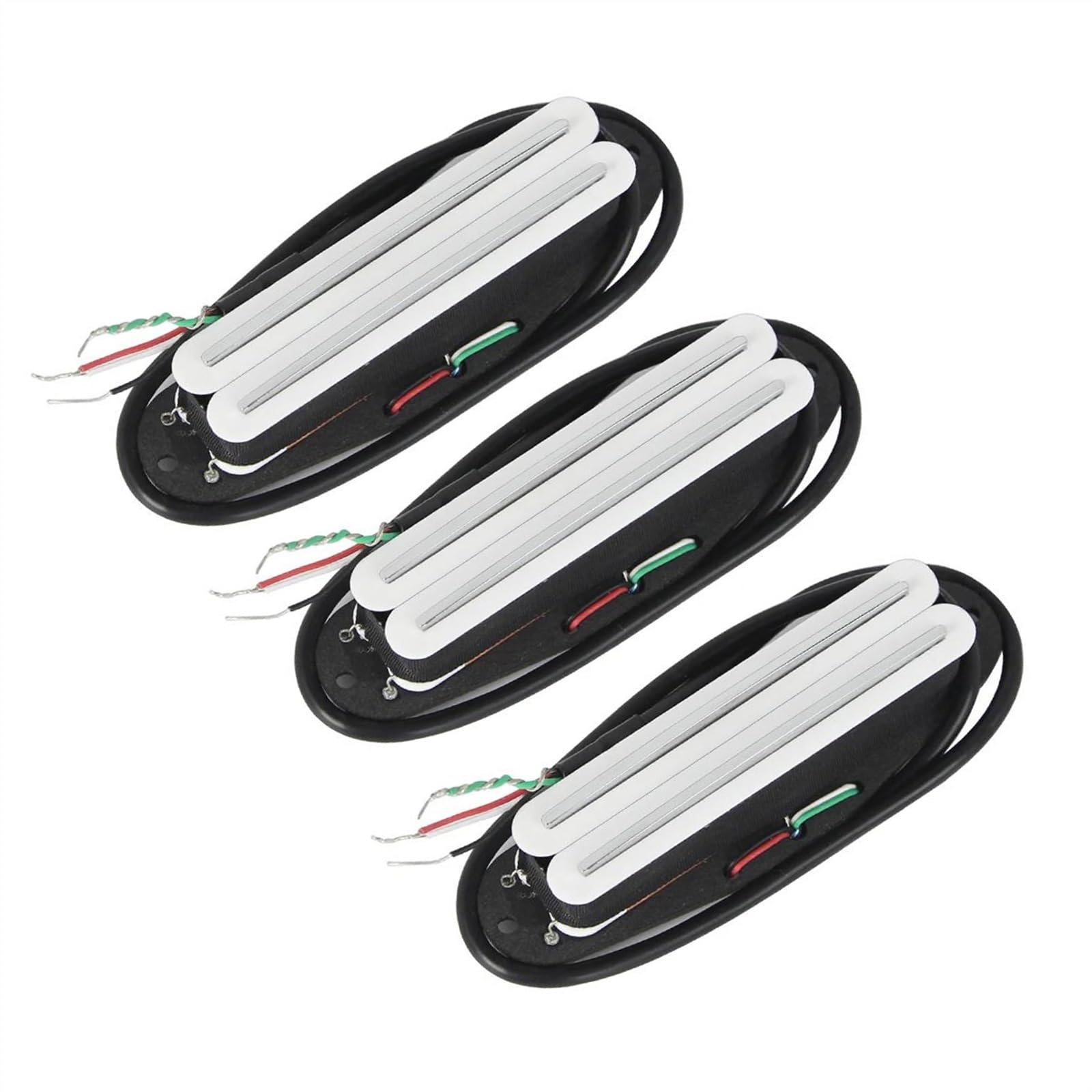 Professioneller E-Gitarren-Tonabnehmer 3PCS Alnico 5 Dual Rails Humbucker E-gitarre Pickups Set 6k + 9k + 12k Für SSS Gitarre Teile