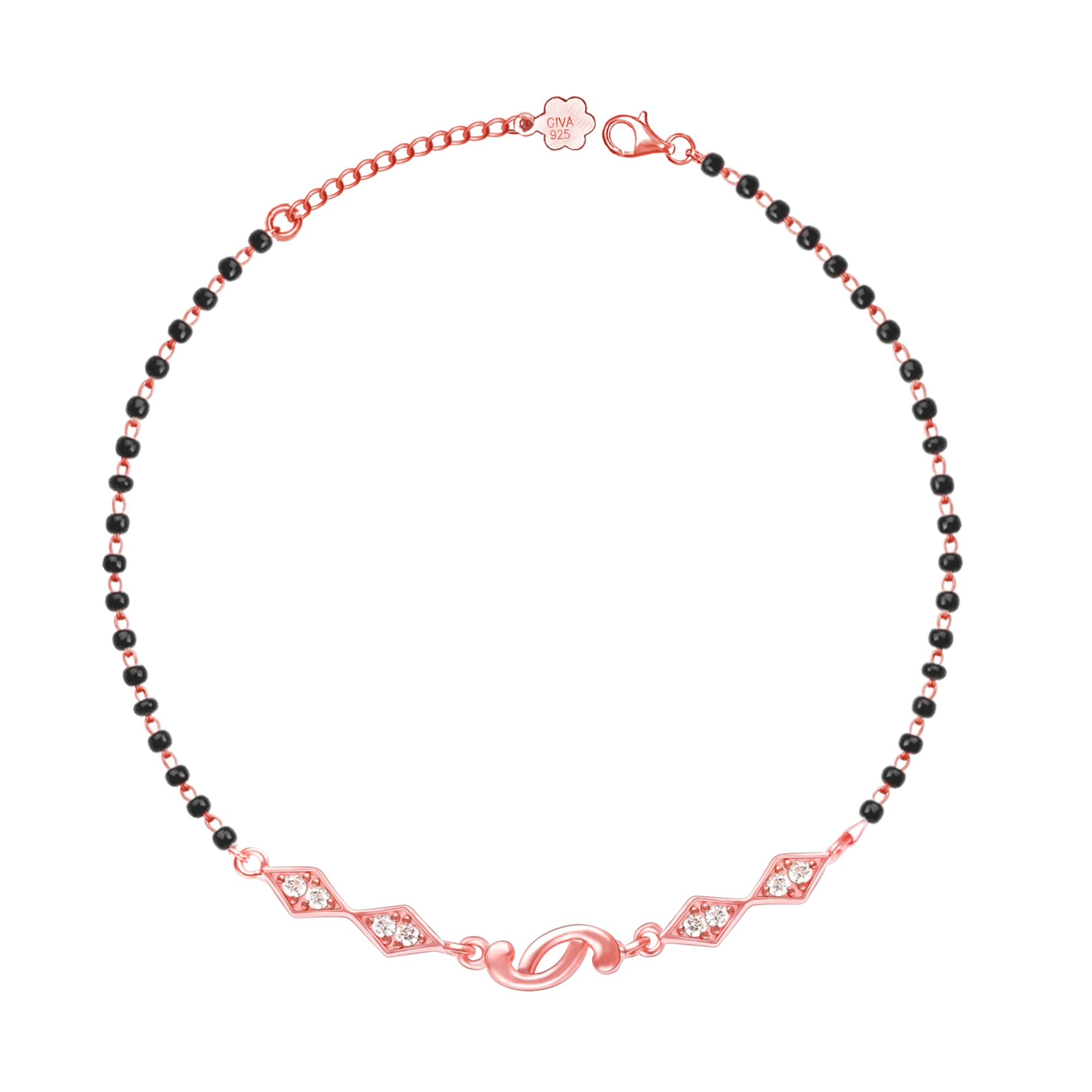 GIVA 925 Silver Rose Gold Love Forever Beaded Anklets (Single) |Gifts for Women and Girls | With Certificate of Authenticity and 925 Stamp | 6 Months Warranty* (B0BPXT1RMV) Amazon Price History, Amazon Price Tracker