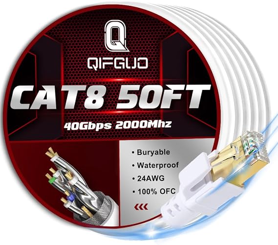 CAT 8 6FT + 50FT+100FT Ethernet Cable