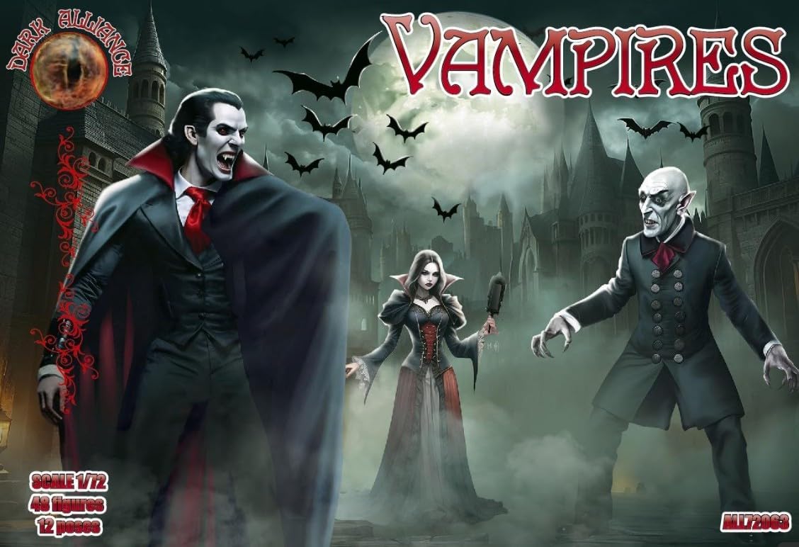 Alliance 72063 1/72 Vampires 48 Figures, 12 Poses Figures Model kit Scale Model/Replica image 2