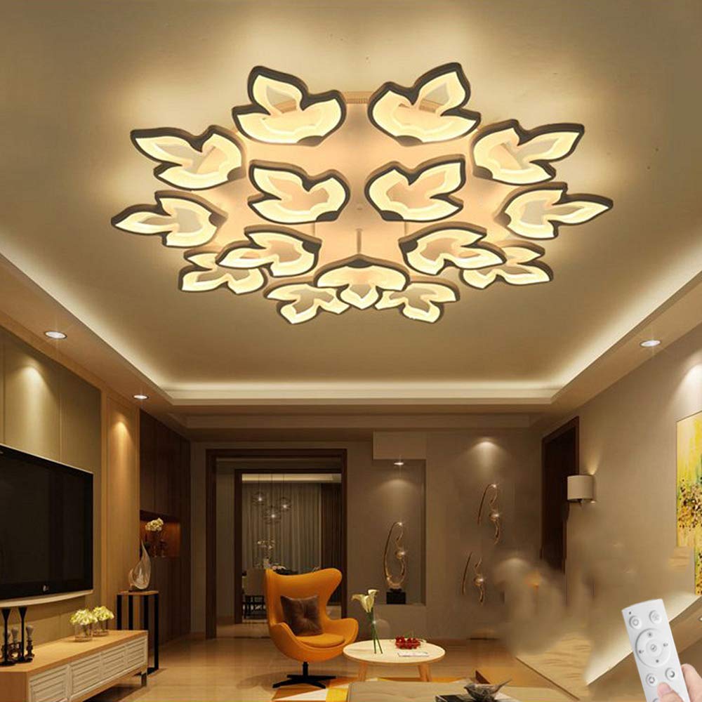 Plafonnier LED haut de gamme feuilles d'érable en acrylique moderne