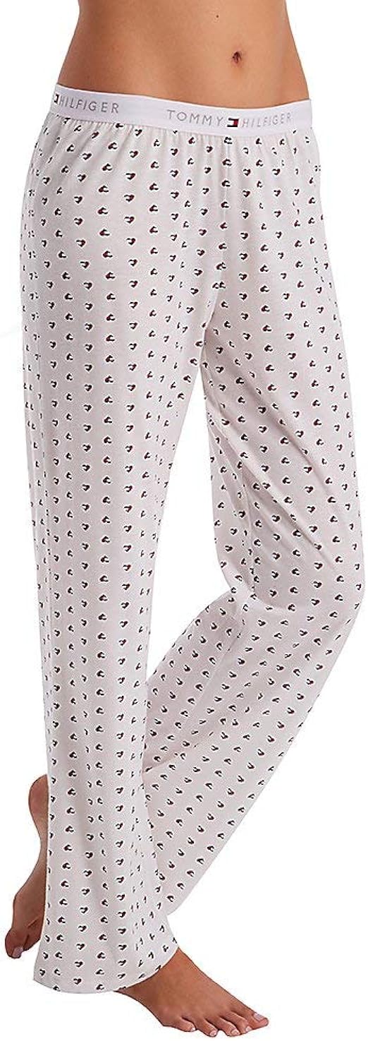 tommy hilfiger women's logo bottom lounge pajama pant pj