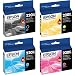 Epson 220XL Black/Color Combo 4 Pack T220XL120 (Black), T220XL220 (Cyan), T220XL320 (Magenta), T220XL420 (Yellow) DURABrite Ultra High Yield Ink Cartridge Set