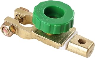 MPYJDTOI 1-10 Piezas de Interruptor de desconexión de batería de Alta Resistencia, 12 V, 24 V, Verde, 17 MM, Compatible con terminales Negativos estándar, Accesorios for automóviles(Green-01)