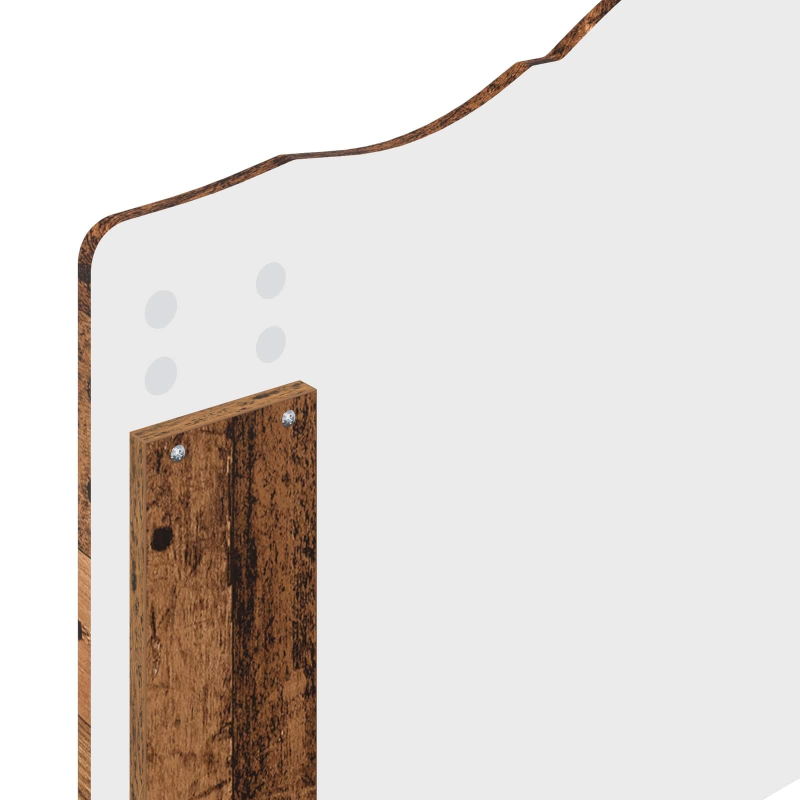 vidaXL Estructura de Cama con cabecera Madera Vieja 90 x 200 cm