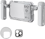 NEEWER Phone Cage Kit Compatible with iPhone 17 Pro Only, Video Rig Stabilizer Accessories with 67mm Filter Ring, 17mm Lens Backplate, T Mount Adapter, Two Quick Release Handles, PA143 (Black)