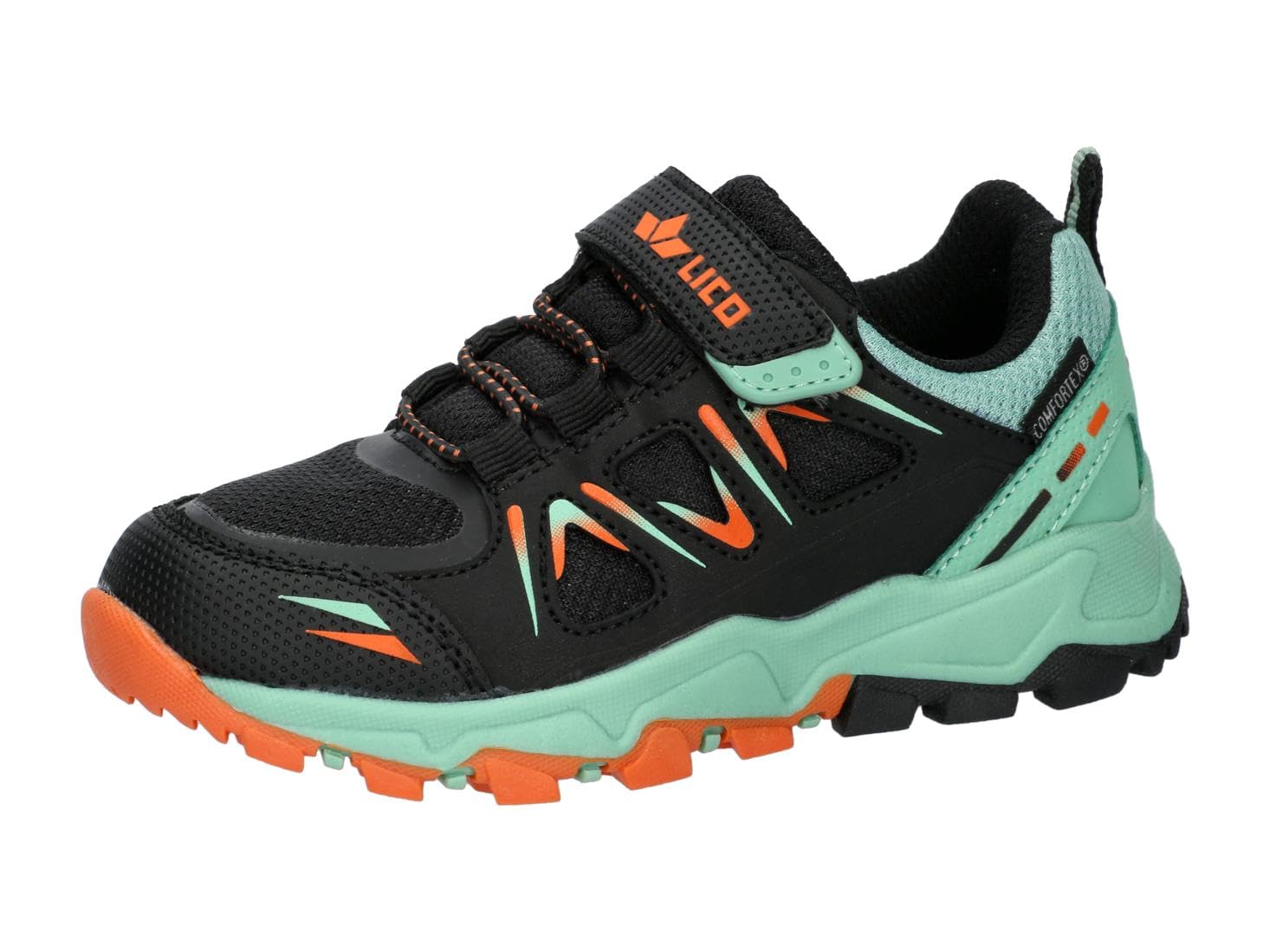 Lico Tutti Vs, Girls and Girls Trekking Shoes, Black Turquoise Orange, 39 EU