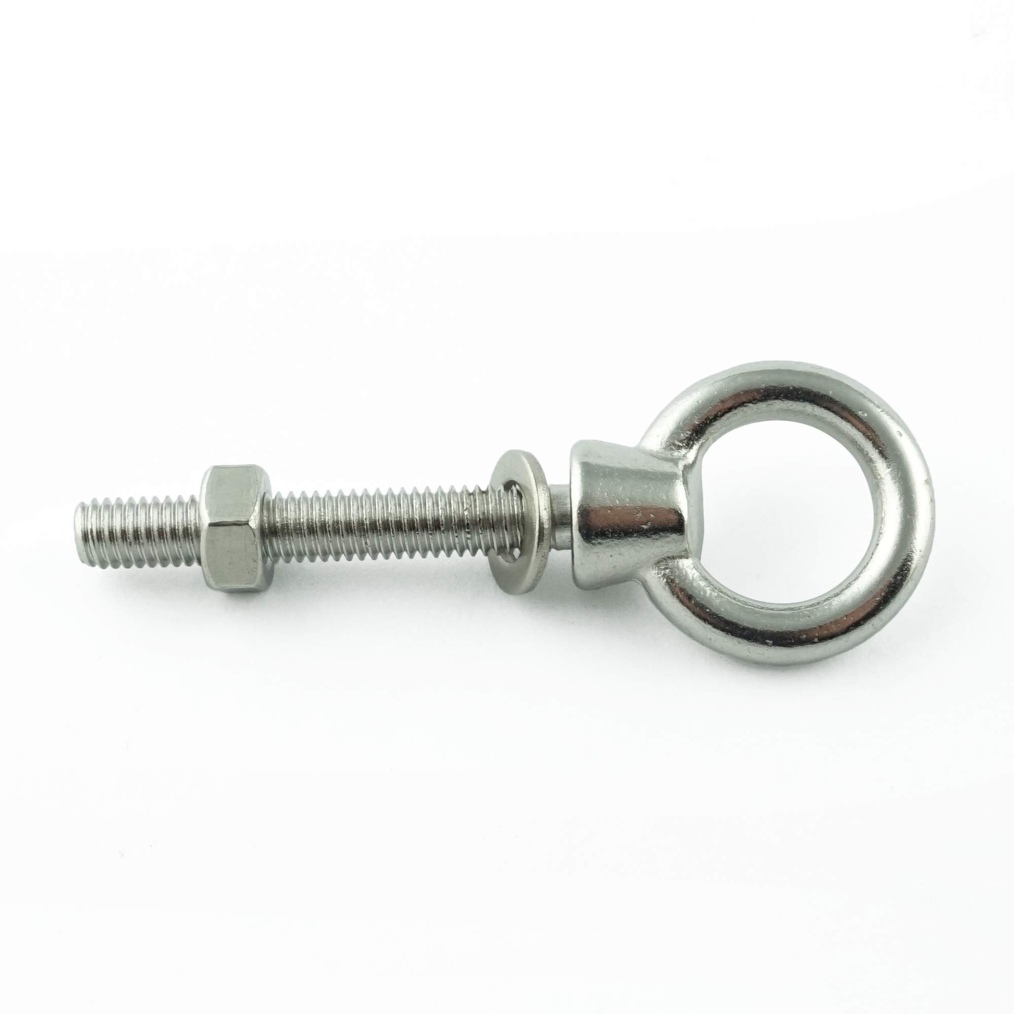 Bulloni ad anello M12 x 120 mm (2 pezzi) – Bullone ad occhio con filettatura metrica – Acciaio inox A4 V4A – Inossidabile