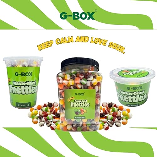 Miniatura 9 de G-BOX Trastones liofilizados de 22 onzas, delicioso estallido crujiente y sabroso, sellado hermético en un recipiente de delicatessen