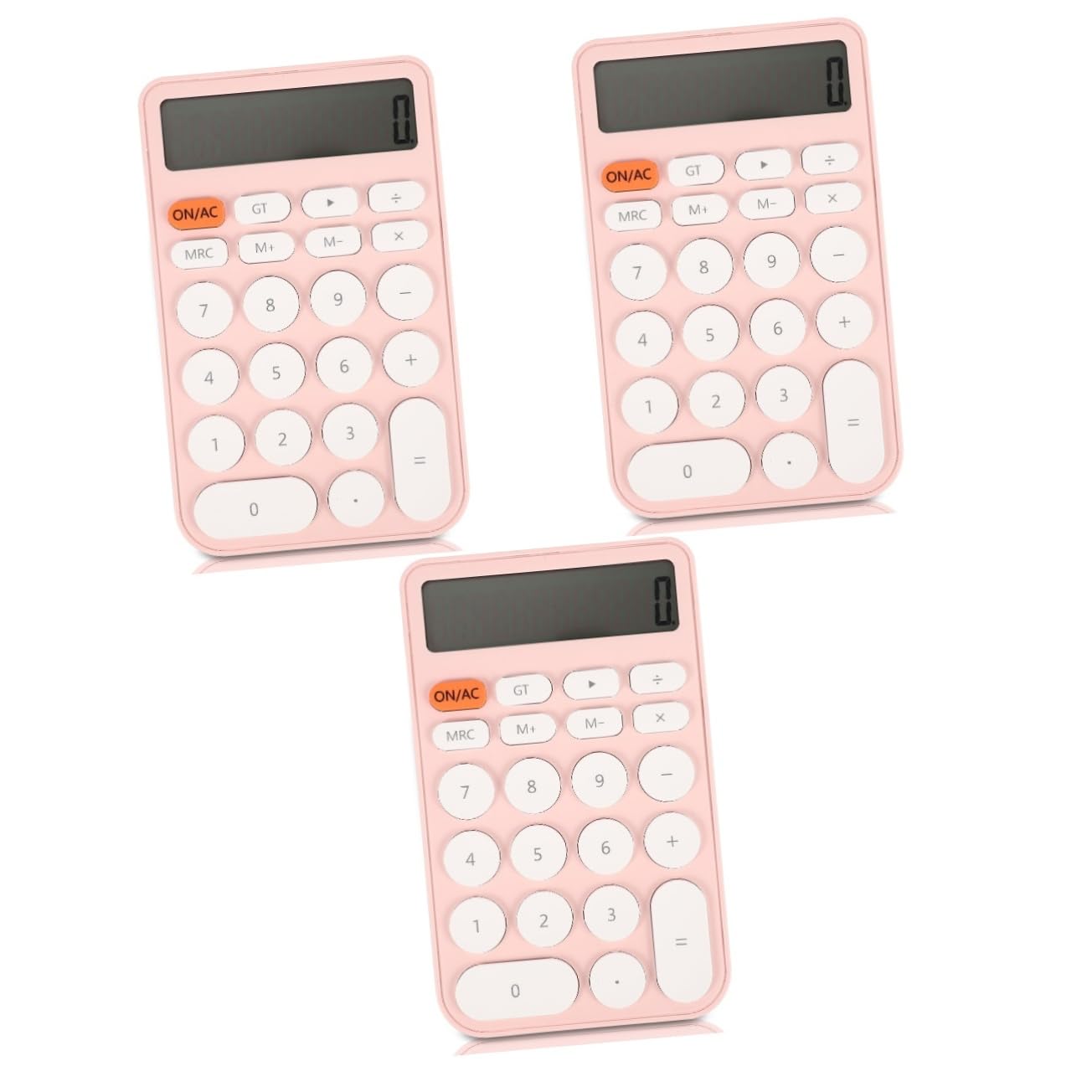 Operitacx 3pezzi Calcolatrice Portatile Colorata Per Studenti Calcolatrice Elettronica Tascabile Con Batteria Per Ufficio e Scuola Design Compatto e Leggero