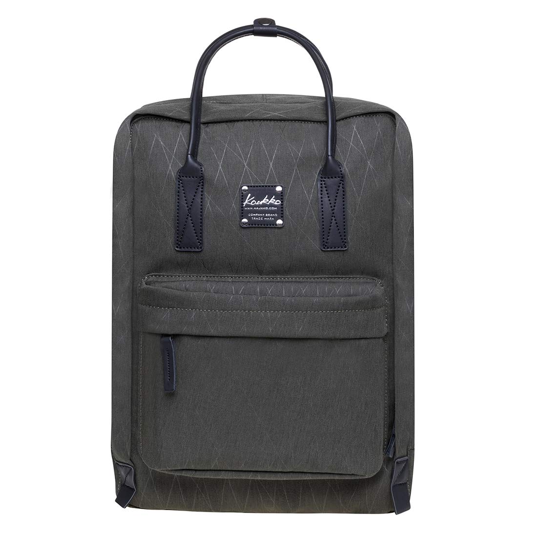 KAUKKO Mochila unisex para estudiantes de 17 pulgadas para portátil de 15 pulgadas, mochila informal, mochila para senderismo, 47 cm, 22,4 L, (caqui) (Naranja) - EP5AApricot — view 40