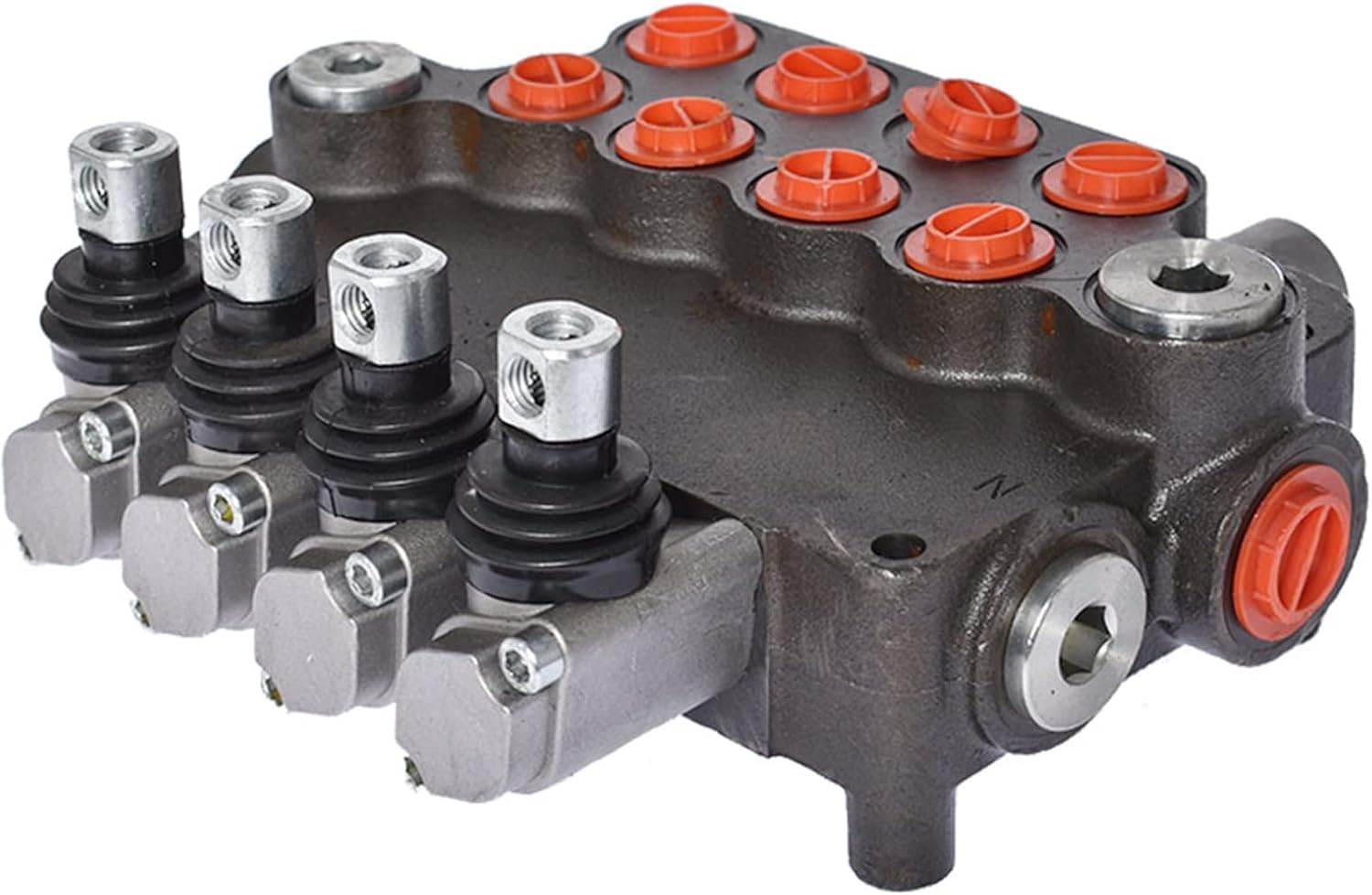 waltyotur Hydraulic Directional Control Valve 4 Spool 21 GPM SAE Ports 3600 PSI for Small Tractors Tractors Loaders Log Splitters