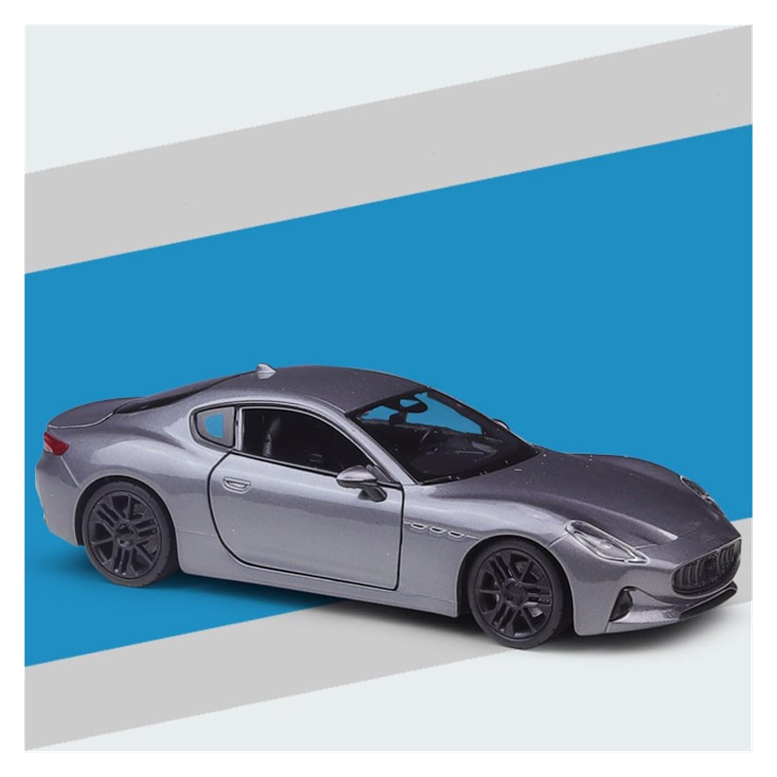 BANKOTO Diecast Car 1:24 For Maserati For Granturismo For Folgore 2023 Diecast Metal Alloy Car Model Collection Collectible Model(Gray)