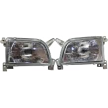 1 Pair Car Headlights Compatible with Toyota Hiace LH168 1998 1999 2000 2001 2002 2003 2004 Car Headlamp