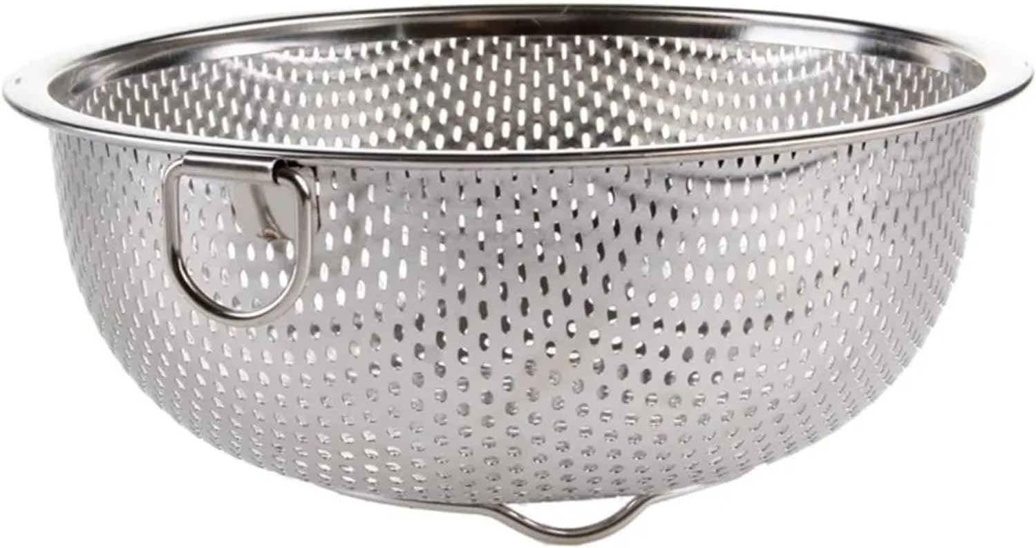 Fit for 5pcs Stainless Steel Kitchen Colander Set - Strainer Sieve Baskets for Cooking and Food Preparation